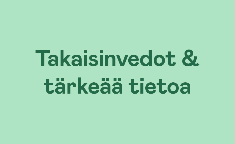 Tuotteiden takaisinvedot & lisätietoa tuotteista